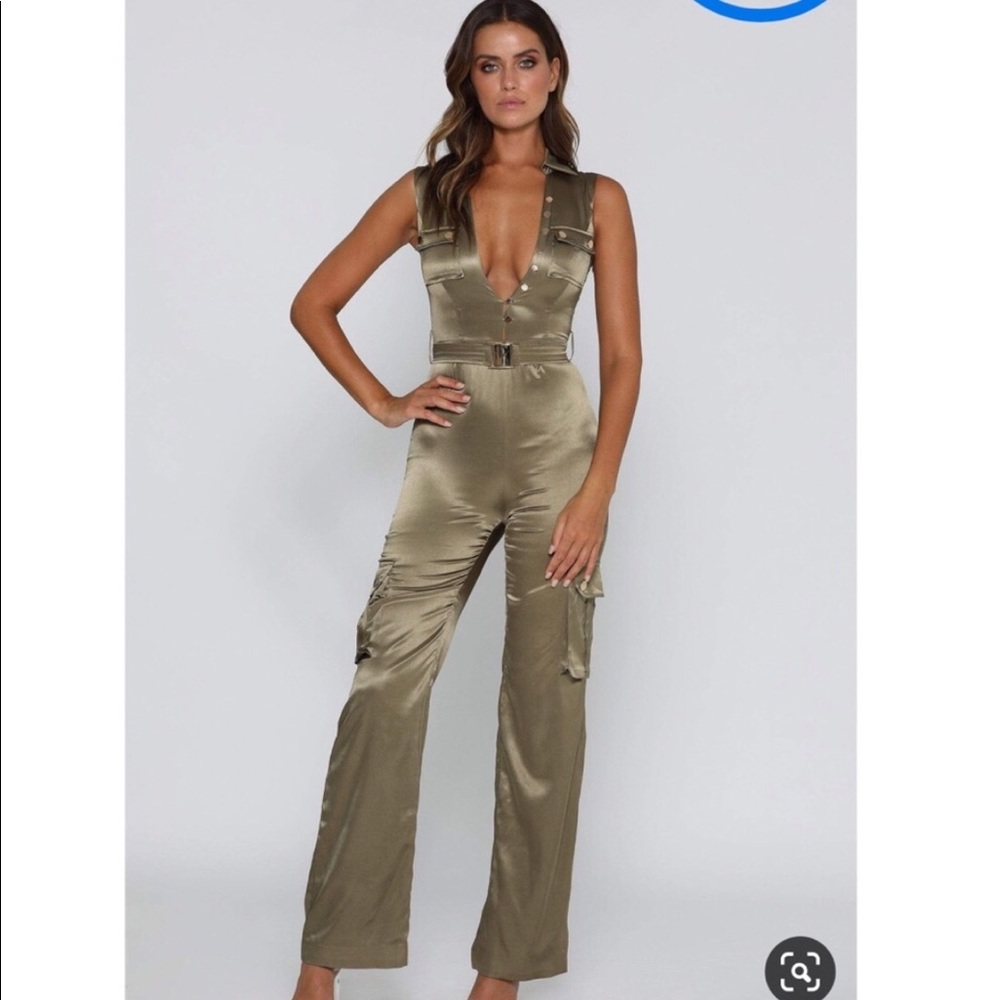 Meshki Jada Satin Jumpsuit